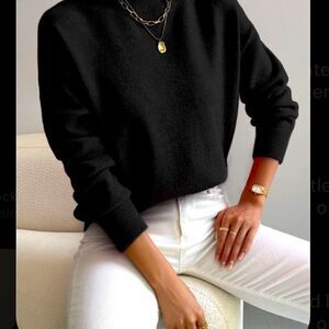 Black oversized sweater